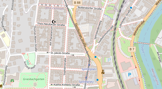 Zahnarzt auf Satellitenbild