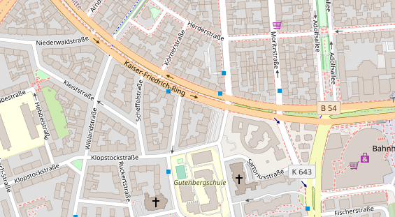 Zahnarzt auf Satellitenbild