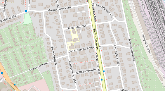 Zahnarzt auf Satellitenbild