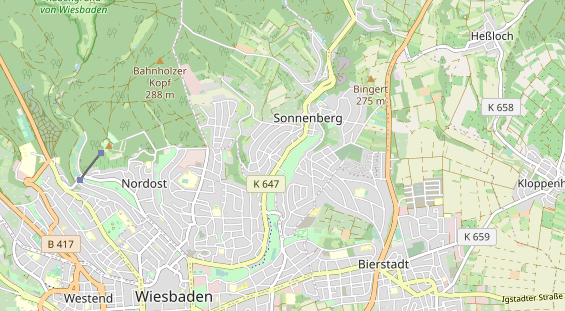 Zahnarzt auf Karte