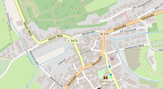 Zahnarzt auf Satellitenbild