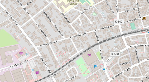 Zahnarzt auf Satellitenbild