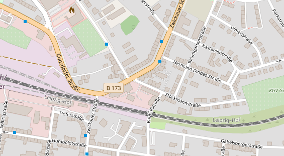 Zahnarzt auf Satellitenbild