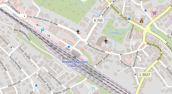 Zahnarzt auf Satellitenbild