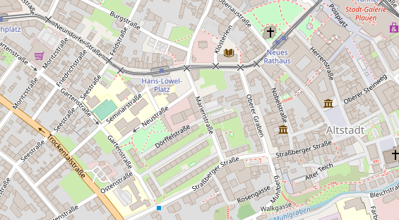 Zahnarzt auf Satellitenbild