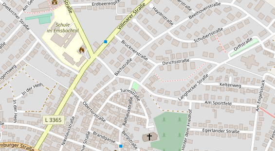 Zahnarzt auf Satellitenbild