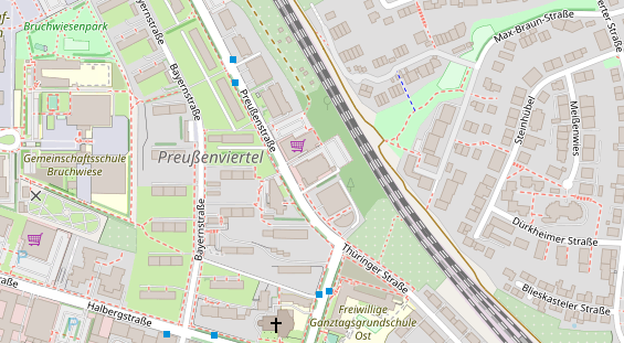 Zahnarzt auf Karte