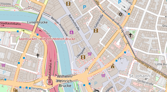 Zahnarzt auf Satellitenbild