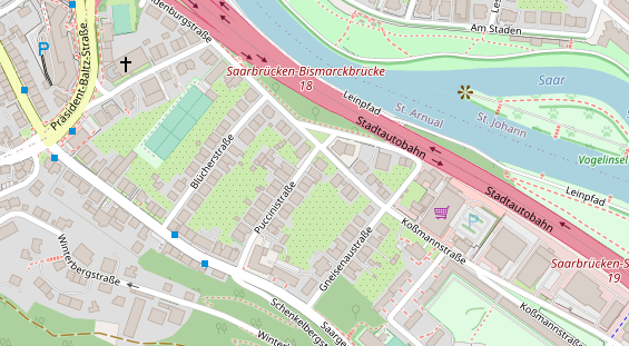 Zahnarzt auf Satellitenbild