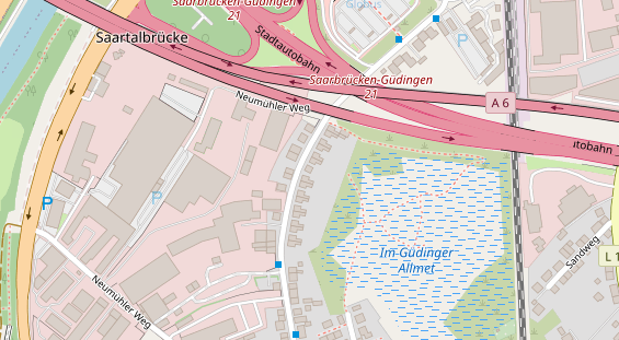 Zahnarzt auf Satellitenbild