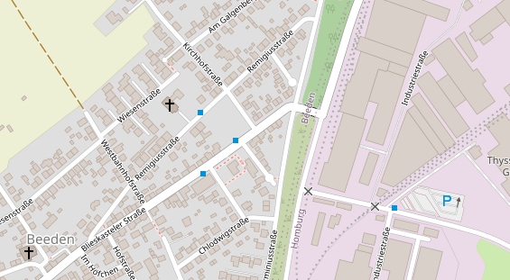 Zahnarzt auf Satellitenbild