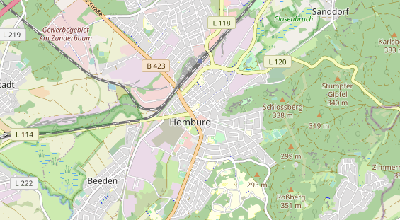 Zahnarzt auf Karte