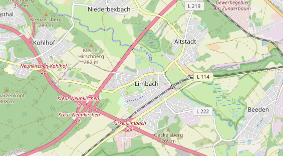 Zahnarzt auf Karte