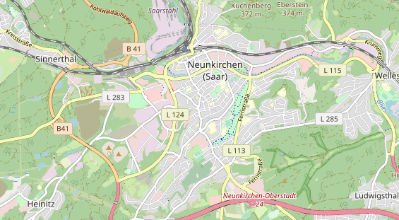 Zahnarzt auf Karte