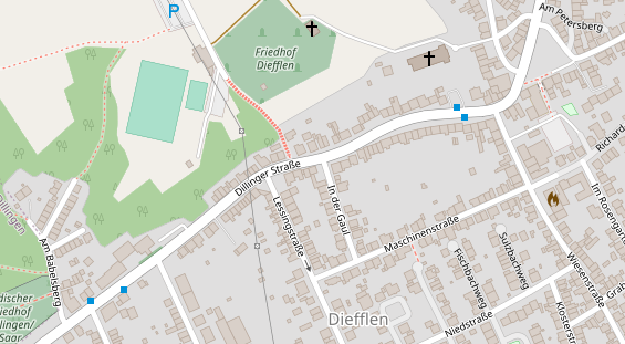 Zahnarzt auf Satellitenbild