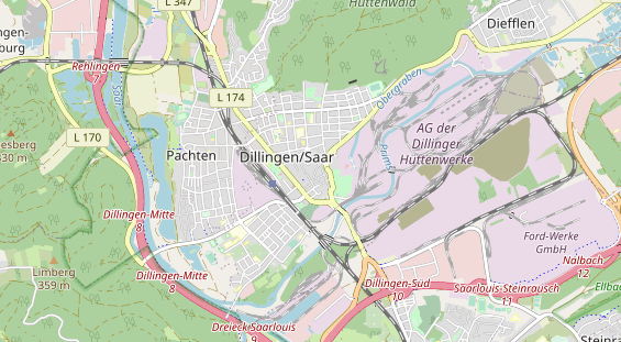 Zahnarzt auf Karte
