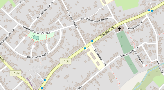 Zahnarzt auf Satellitenbild