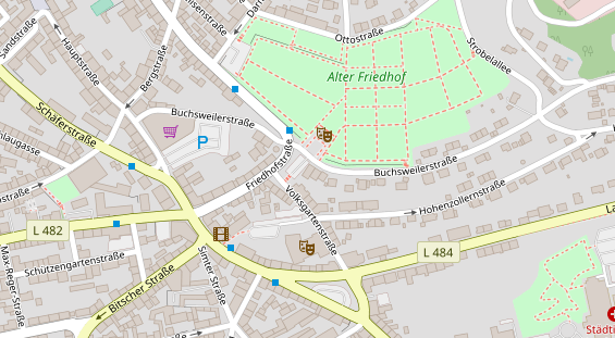 Zahnarzt auf Satellitenbild