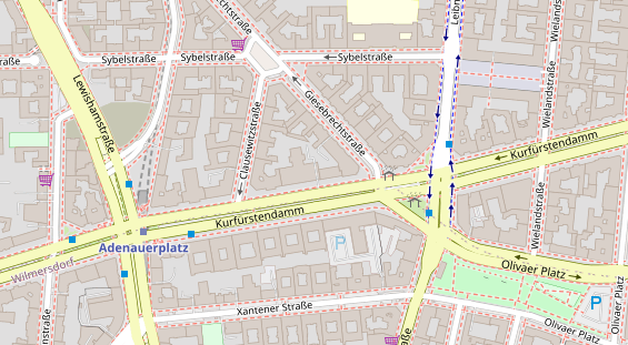 Zahnarzt auf Satellitenbild