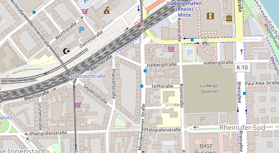 Zahnarzt auf Satellitenbild