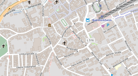 Zahnarzt auf Satellitenbild