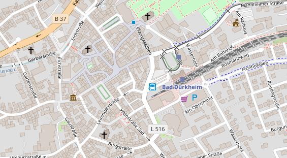 Zahnarzt auf Satellitenbild