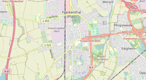 Zahnarzt auf Karte