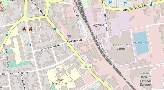 Zahnarzt auf Satellitenbild