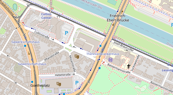 Zahnarzt auf Satellitenbild