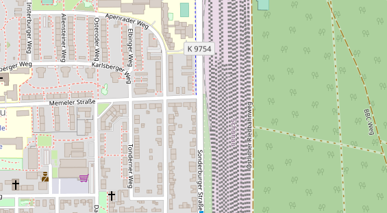 Zahnarzt auf Satellitenbild