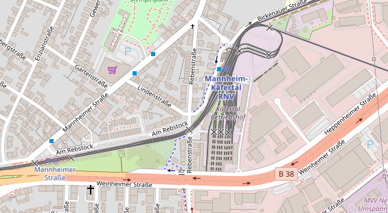 Zahnarzt auf Satellitenbild