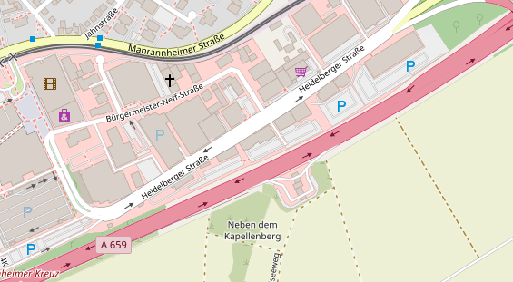 Zahnarzt auf Satellitenbild